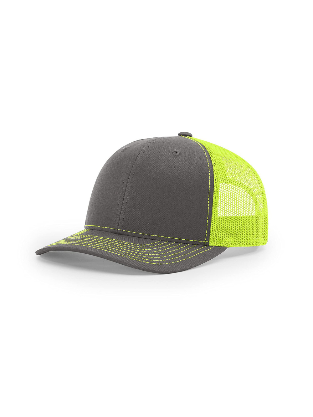 Mens Ballcap | Charcoal, Neon Yellow | Size OS